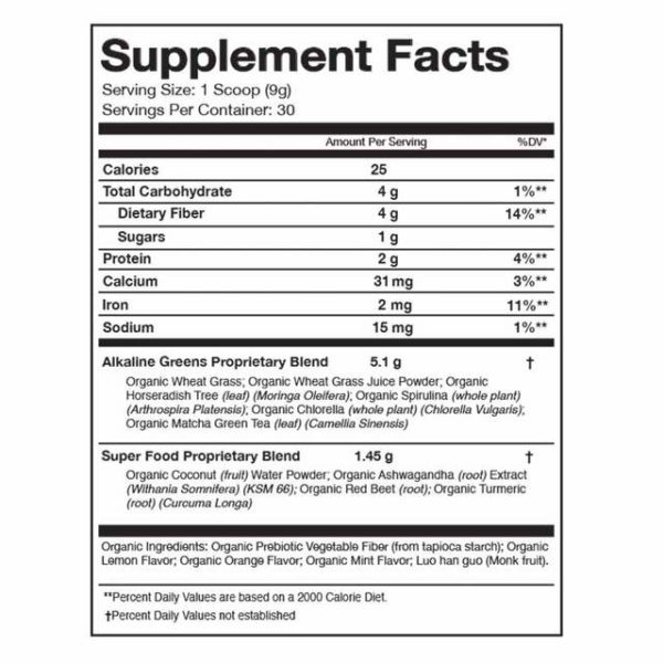 Nutritional Facts